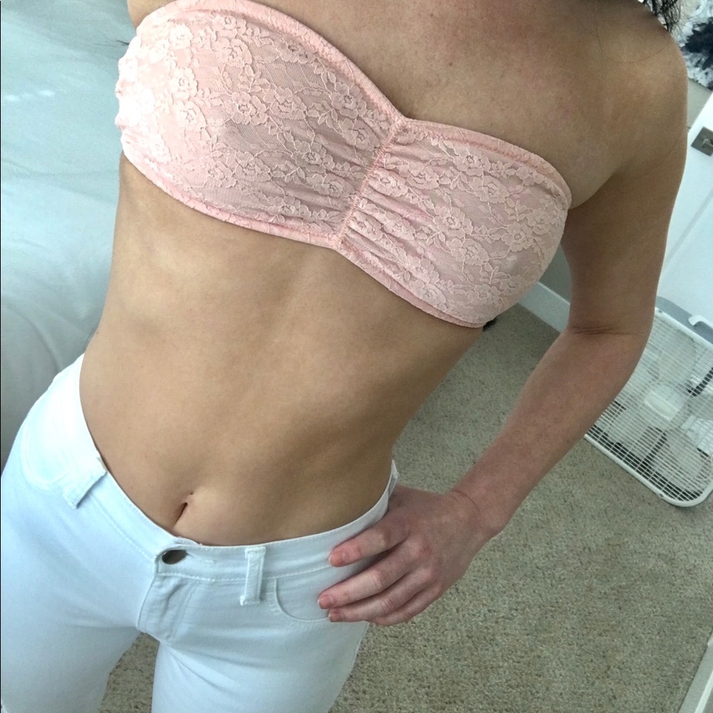 VS peach 🍑 Lace Bandeau S/P